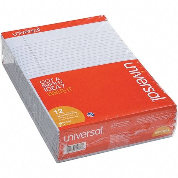 UNIVERSAL - 50 Sheet, 8-1/2 x 11", Legal (Style) Note Pad - Orchid - Americas Industrial Supply