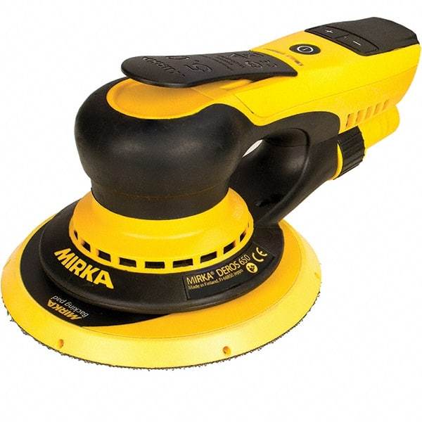 Mirka - 6" Pad, 4,000 to 10,000 OPM, Electric Orbital Sander - Round, Random Orbital Sander, 3.5 Amps - Americas Industrial Supply