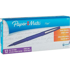 Paper Mate - Needle Porous Point Pen - Purple - Americas Industrial Supply