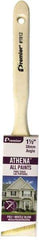 Premier Paint Roller - 1-1/2" Angled Polyester/Natural Angular Brush - 2-1/4" Bristle Length, 6-3/4" Wood Sash Handle - Americas Industrial Supply