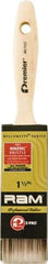 Premier Paint Roller - 1-1/2" Flat Polyester General Purpose Paint Brush - 2-1/4" Bristle Length, 5" Wood Beavertail Handle - Americas Industrial Supply