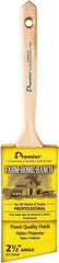 Premier Paint Roller - 2-1/2" Angled Nylon/Polyester Angular Brush - 3" Bristle Length, 7-1/4" Wood Sash Handle - Americas Industrial Supply