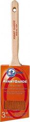 Premier Paint Roller - 3" Oval/Angle Polyester Sash Brush - 3-1/4" Bristle Length, 6-3/4" Wood Sash Handle - Americas Industrial Supply