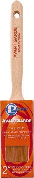 Premier Paint Roller - 2" Oval Polyester Sash Brush - 2-3/4" Bristle Length, 7-1/4" Wood Sash Handle - Americas Industrial Supply