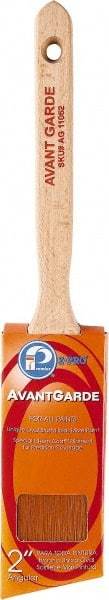 Premier Paint Roller - 2" Oval/Angle Polyester Sash Brush - 2-3/4" Bristle Length, 7" Wood Sash Handle - Americas Industrial Supply