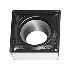 Walter - SCGT MM4 Grade WSM01 Turning Insert - TiAlN+Al2O3+(ZrN) Finish, 90° Square, 9.53mm Inscr Circle, 3.97mm Thick, 0.4mm Corner Radius - Americas Industrial Supply