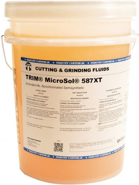 Master Fluid Solutions - TRIM MicroSol 587XT 5 Gal Pail Cutting & Drawing Fluid - Exact Industrial Supply