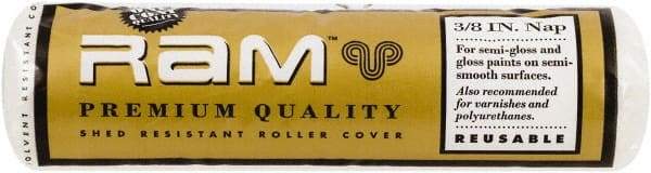 Premier Paint Roller - 3/8" Nap, 9" Wide Paint Roller Cover - Semi-Smooth Texture, Polyester - Americas Industrial Supply