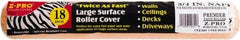 Premier Paint Roller - 3/4" Nap, 18" Wide Paint Roller Cover - Rough Texture, Polyester - Americas Industrial Supply