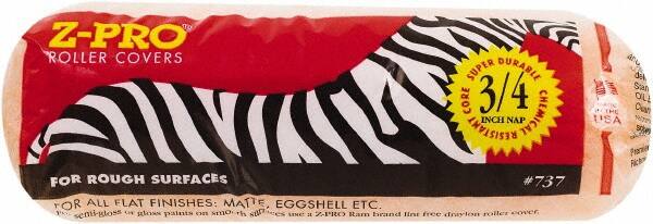 Premier Paint Roller - 3/4" Nap, 9" Wide Paint Roller Cover - Rough Texture, Polyester - Americas Industrial Supply