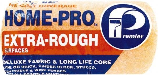 Premier Paint Roller - 1-1/4" Nap, 7" Wide Paint Roller Cover - Extra-Rough Texture, Polyester - Americas Industrial Supply