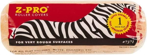 Premier Paint Roller - 1" Nap, 9" Wide Paint Roller Cover - Rough Texture, Polyester - Americas Industrial Supply