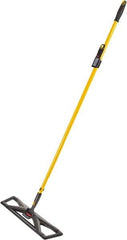 Rubbermaid - 57" Long x 5-1/2" Wide Dust Mop Frame - Black, Hook & Loop - Americas Industrial Supply