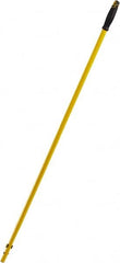 Rubbermaid - 57" Standard Metal Quick Connect Mop Handle - 1-1/2" Handle Diam, Plastic Connector, Use with All-In-One Floor Cleaning Tools - Americas Industrial Supply