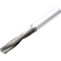 Kennametal - 4mm 142° Spiral Flute Solid Carbide Screw Machine Drill Bit - AlTiSiN Finish, Right Hand Cut, 24mm Flute Length, 66mm OAL, SGL Point, Straight Shank - Americas Industrial Supply