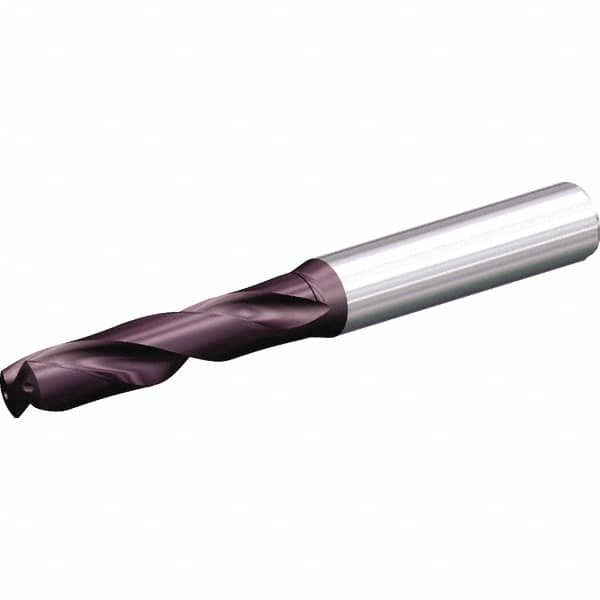 Kennametal - 8.9mm 140° Solid Carbide Jobber Drill - Uncoated, Right Hand Cut, Spiral Flute, Straight Shank, 103mm OAL - Americas Industrial Supply