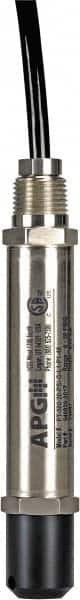 Made in USA - 20 Max psi, 1/2\x94 NPT (Male) Connection Submersible Pressure Transducer - mA Output Signal, 1/2" Thread, 0 - 130°F, 28 Volts - Americas Industrial Supply