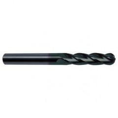 5/16" Dia. - 4 OAL - 30 Helix Super-A CBD Ball Nose EM - 4 FL - Americas Industrial Supply