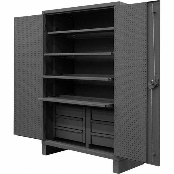 Durham - 4 Shelf Pegboard Storage Cabinet - Americas Industrial Supply
