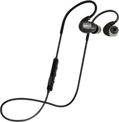 ISOtunes - Reusable, 27 dB Behind Neck Noise Isolating Earbud - ANSI S3.19-1974 Specification, Black Cup, Black Plug - Americas Industrial Supply