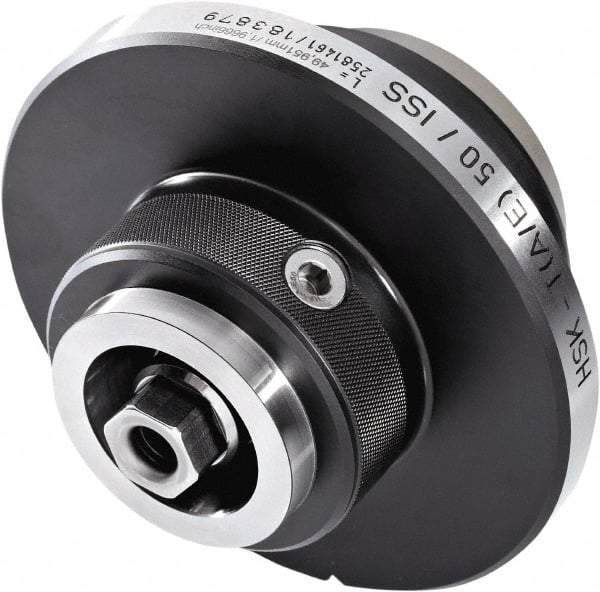 HAIMER - HSK80 & HSK100 Taper, On-Center/Rotating, Spindle Adapter - 80mm Projection, Use with ISS-U Spindle - Americas Industrial Supply