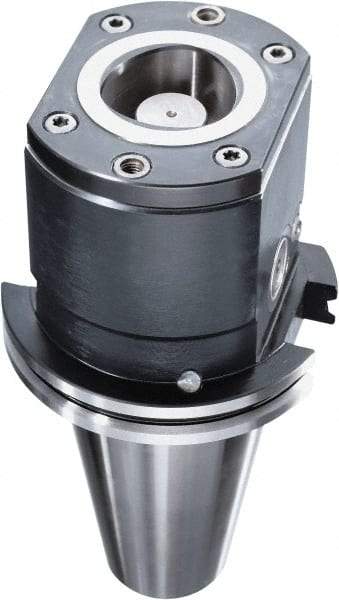 HAIMER - CAPTO C8 Taper, On-Center/Rotating, Spindle Adapter - 50mm Projection, Use with ISO50 Spindle - Americas Industrial Supply