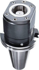 HAIMER - CAPTO C4 Taper, On-Center/Rotating, Spindle Adapter - 50mm Projection, Use with ISO50 Spindle - Americas Industrial Supply