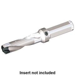 Kennametal - 34.93 to 36mm Diam, 5xD, 174.6mm Max Depth, 1-1/2" Shank Diam, 220.3mm Flute, 330.15mm OAL, Replaceable Tip Drill - KSEM3492HPGM Insert, 9 Seat Size, KSEM Toolholder, Series KSEM - Americas Industrial Supply