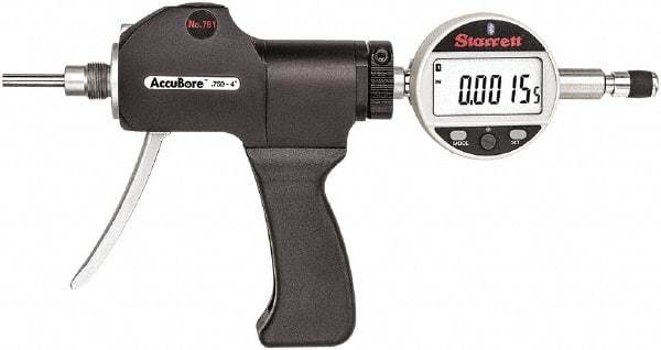 Starrett - Electronic Bore Gages Type: Pistol Grip Electronic Bore Gage Minimum Measurement (Decimal Inch): 0.7500 - Americas Industrial Supply
