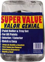 Premier Paint Roller - 3/8" Nap, Wall Paint Roller Set - 10" Wide, Steel Frame, Includes Paint Tray, Roller Cover & Frame - Americas Industrial Supply