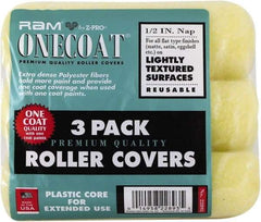 Premier Paint Roller - 1/2" Nap, 9" Wide Paint Mini Roller Covers - Semi-Rough Texture, Polyester - Americas Industrial Supply