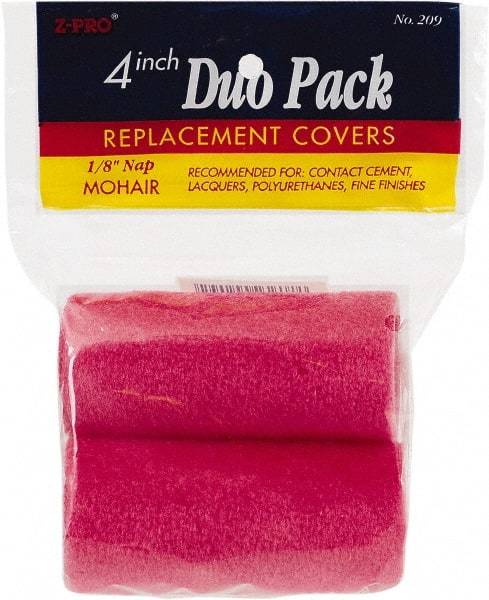 Premier Paint Roller - 4" Wide Paint Roller Cover - Smooth Texture, Mohair - Americas Industrial Supply