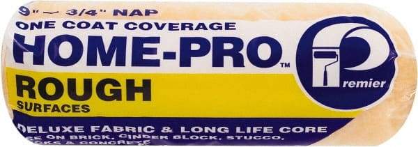 Premier Paint Roller - 1/2" Nap, 9" Wide Paint Roller Cover - Semi-Rough Texture, Woven & Polyester - Americas Industrial Supply