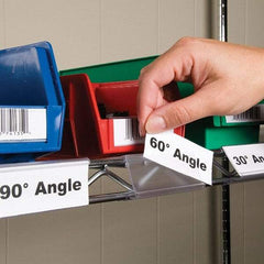 Aigner Index - Label Holders Backing: Snap-On Width (Inch): 1-1/4 - Americas Industrial Supply