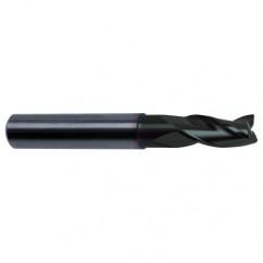 5/8 Dia. x 3-1/2 Overall Length 3-Flute Square End Solid Carbide SE End Mill-Round Shank-Center Cut-Super-A - Americas Industrial Supply