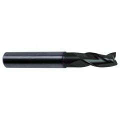 7/16 Dia. x 2-3/4 Overall Length 3-Flute Square End Solid Carbide SE End Mill-Round Shank-Center Cut-Super-A - Americas Industrial Supply