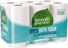 Seventh Generation - 960' Roll Length x 4" Sheet Width, Standard Roll Toilet Tissue - 240 Sheets per Roll, 2 Ply, White, Recycled Fiber - Americas Industrial Supply