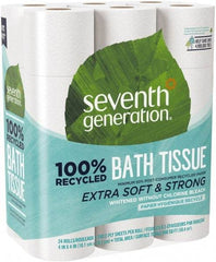 Seventh Generation - 960' Roll Length x 4" Sheet Width, Standard Roll Toilet Tissue - 240 Sheets per Roll, 2 Ply, White, Recycled Fiber - Americas Industrial Supply