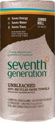 Seventh Generation - Perforated Roll of 2 Ply Brown Paper Towels - 11" Wide, Unbleached, 100% Recycled - Americas Industrial Supply