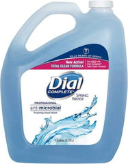 Dial - 1 Gal Bottle Foam Soap - Blue, Spring Water Scent - Americas Industrial Supply
