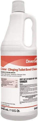 Diversey - 1 qt Bottle Liquid Toilet Bowl Cleaner - Floral Scent, Disinfectant, Nonacidic, Toilet Bowl - Americas Industrial Supply