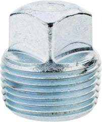 Parker - 1 Male Thread, Steel Industrial Pipe Square Head Plug - MNPTF, 5,500 psi - Americas Industrial Supply