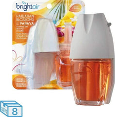 BRIGHT Air - 0.67 oz Packet Air Freshener - Liquid, Hawaiian Blossoms & Papaya Scent - Americas Industrial Supply