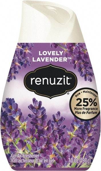 Renuzit - 7 oz Cone Air Freshener - Gel, Fresh Lavender Scent, Environmentally Safe - Americas Industrial Supply