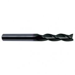 1 Dia. x 6 Overall Length 3-Flute Square End Solid Carbide SE End Mill-Round Shank-Center Cut-Super-A - Americas Industrial Supply