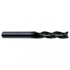 1 Dia. x 6 Overall Length 3-Flute Square End Solid Carbide SE End Mill-Round Shank-Center Cut-Super-A - Americas Industrial Supply