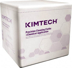 Kimtech - 1/4 Fold Clean Room/Lab/Critical Task Wipes - Poly Pack, 12" x 12-1/2" Sheet Size, White - Americas Industrial Supply