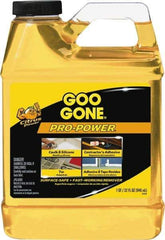 Goo Gone - 32 oz Bottle Adhesive Remover - Removes Caulk Residue, Grease, Tar, Tape, Varnish, Wax, Glue, Silicone, Contractor\x92s Adhesive, Tape Residue - Americas Industrial Supply