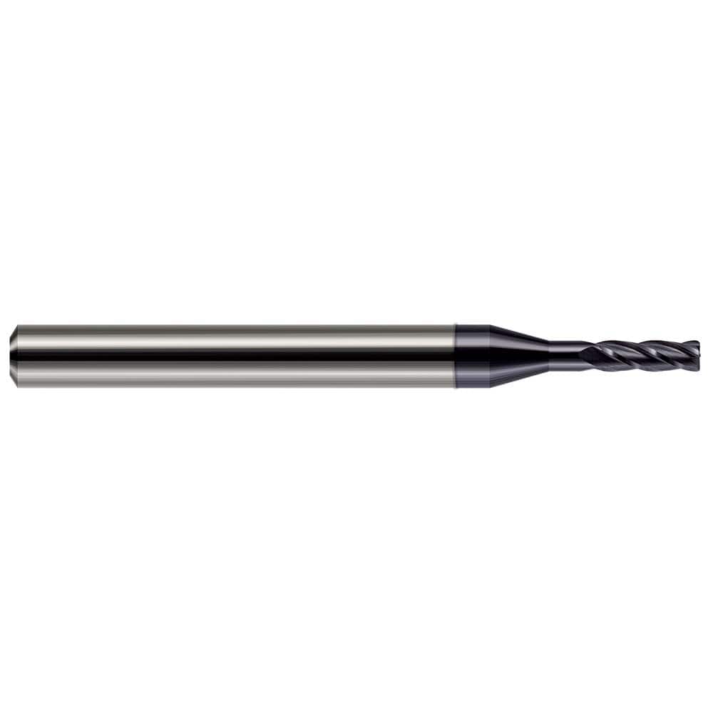 Harvey Tool - Corner Radius & Corner Chamfer End Mills; Mill Diameter (Inch): 3/32 ; Mill Diameter (Decimal Inch): 0.0930 ; End Type: Corner Radius ; Corner Radius (Decimal Inch): 0.0100 ; Number of Flutes: 4 ; Material: Solid Carbide - Exact Industrial Supply