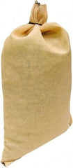 Made in USA - 14" Long x 26" High Sand Bag - Desert Tan Polypropylene, For Spill Containment - Americas Industrial Supply